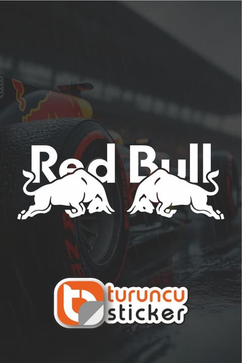 Redbull Sticker Etiket 15x5.5 cm – Araç – Motor – Laptop - Kask Etiket Sticker