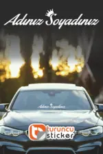 Taçlı Ad Soyad Sticker