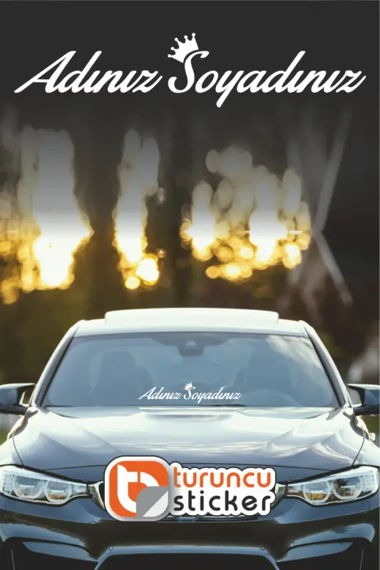 Taçlı Ad Soyad Sticker